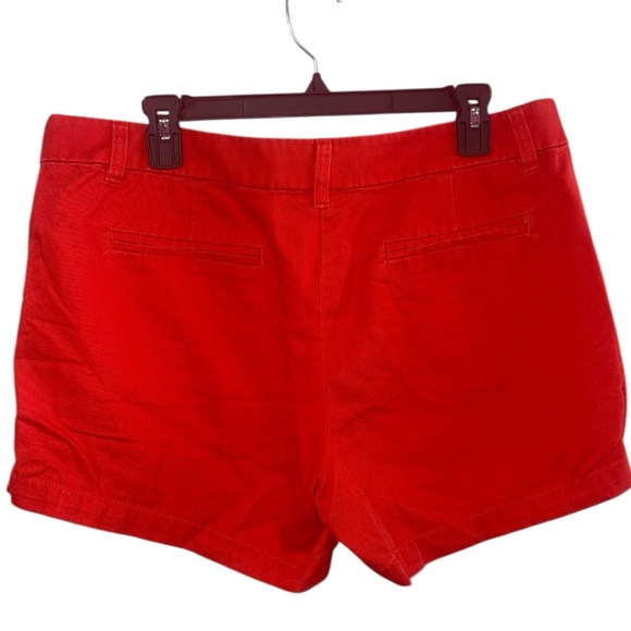 J. Crew Red Bermuda Shorts Tailored Cotton Blend - Picture 3 of 5